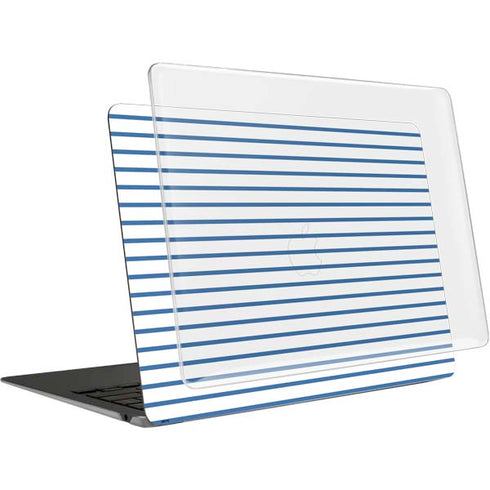 Blue and White Stripes MacBook Air 15in (2023-2025) Case plus Skin